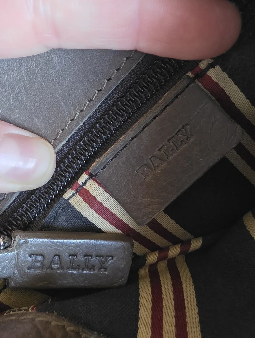 Bally Brown Leather Crossbody Bag
